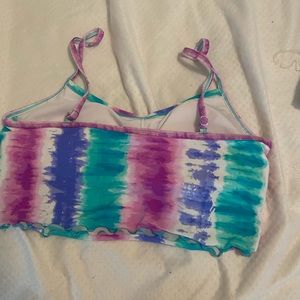 Bikini tube swim top, swimwear, large, adjustable strap